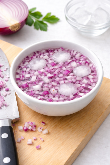Soak the onion